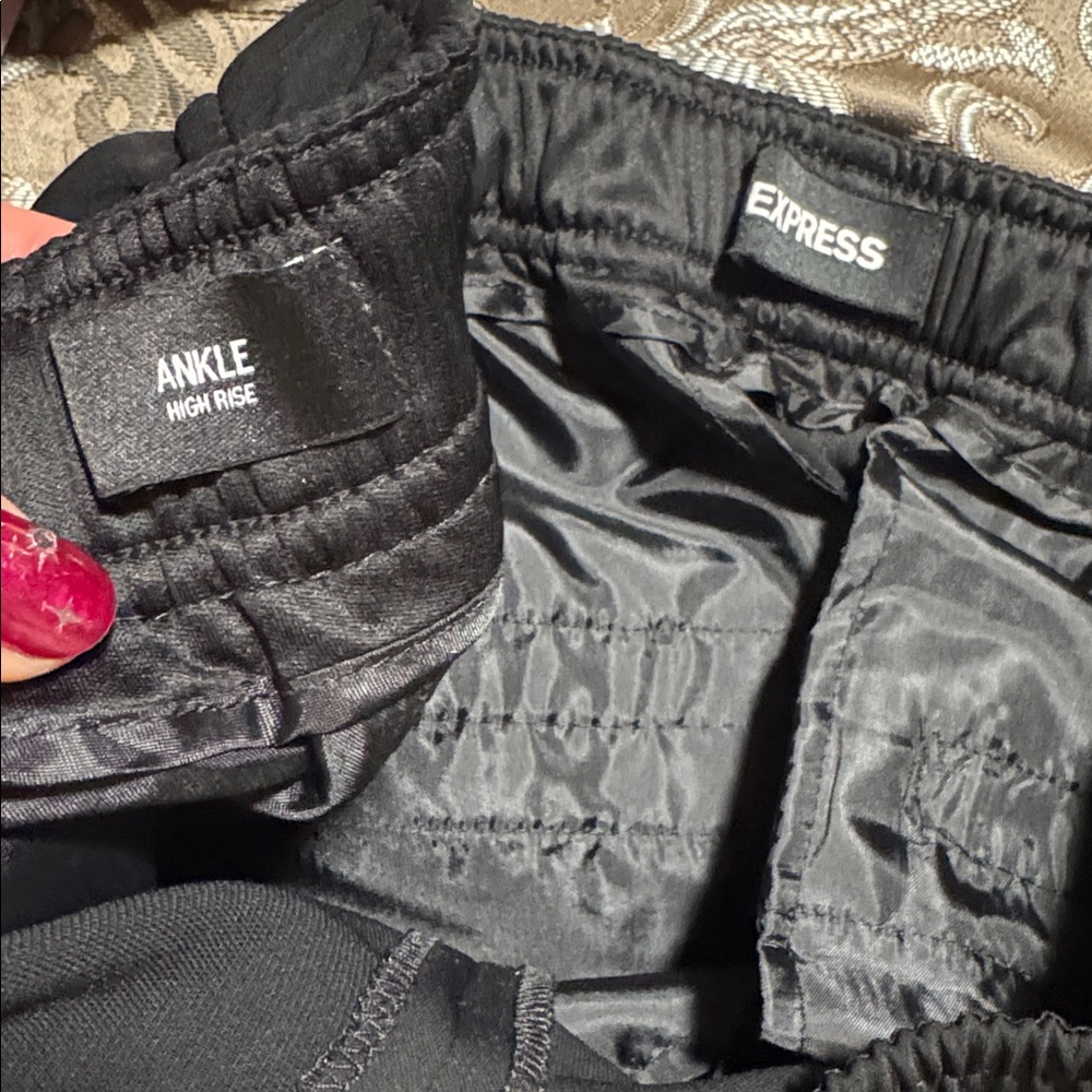 EXPRESS black ankle pants - Picture 7 of 9